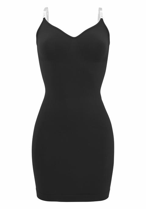 LASCANA Shaping-Kleid Damen schwarz Gr.XL (46/48)
