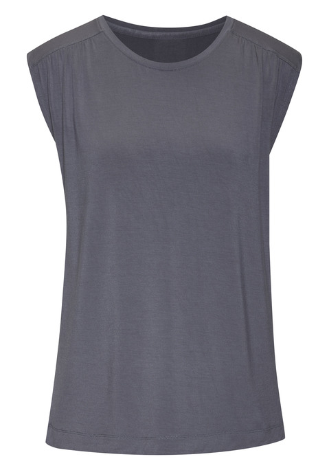 Bild: Shirttop von LASCANA: Top von Lascana im praktischen 2er-Pack. Vorverlegte Schulternähte mit dezenter Raffung. Rundhalsausschnitt mit Piping. Figurumspielend geschnitten. Viskosemix mit weichem Griff.