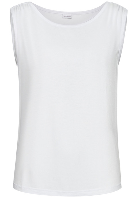 Bild: Shirttop von LASCANA: Unifarbenes Top von Buffalo. U-Boot-Ausschnitt mit dezenten Raffungen an den Schulternähten. Gerader Saum. Lockere Passform. Einfaches Kombinieren möglich. Weich fließender Viskosestretch.