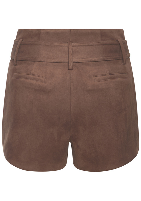 Bild: Shorts von LASCANA: Unifarbene Shorts von Lascana. Elegant: modische Falten am Bund. Seitliche Eingrifftaschen. Lockerer Schnitt. Vielseitig zu verschiedenen Styles kombinierbar. Weiches Velourslederimitat.