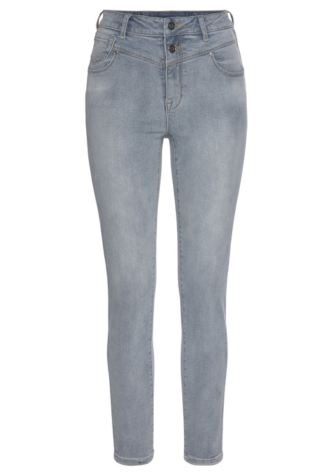 LASCANA Skinny-fit-Jeans Damen blue-washed Gr.34