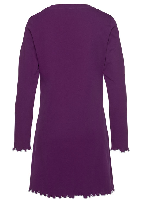 Bild: Sleepshirt von LASCANA: Klassisches Sleepshirt mit Wellensaum aus 100% Baumwolle. Mit jedem Kauf eines Artikels aus Cotton made in Africa untestützt Du die Initiative.