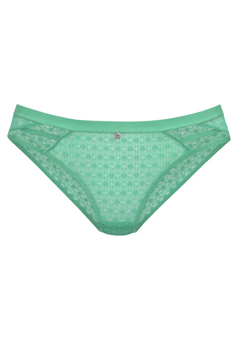 Bild: Slip von LASCANA: Modischer Slip mit edlem Metallaccessoire. Rundherum aus modischer, dezent transparenter Spitze. Verführerische Bänder-Optik im Vorderteil. Mit eingearbeitetem Baumwollzwickel. Mit passenden BHs aus der gleichen Serie erhältlich. Obermaterial: 83% Polyamid, 17% Elasthan.