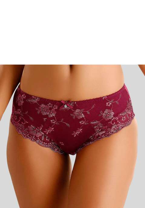 Bild: Slip von LASCANA: Lascana: Slip vorne aus Stickereispitze, hinten aus blickdichtem Microtouchmaterial. Mit Baumwollzwickel. Aus 68% Polyamid, 18% Baumwolle, 10% Polyester, 4% Elasthan.