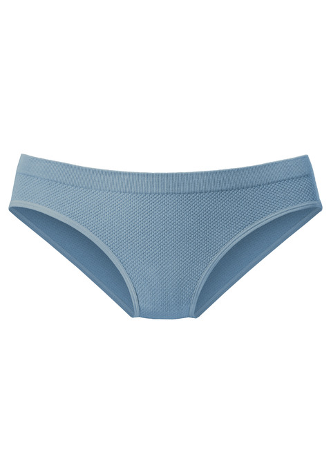 Bild: Slip von LASCANA: Modischer Slip aus angenehm weicher Baumwolle. In abdeckender, seamless Schnittform. Mit eingearbeitetem Baumwollzwickel. Passender BH aus der gleichen Serie erhältlich. Mit Liebe & Leidenschaft in Hamburg kreiert. In Größe 48/50 nicht seamless, sondern mit Seitennaht!. Obermaterial: 58% Baumwolle, 39% Polyamid, 3% Elasthan.