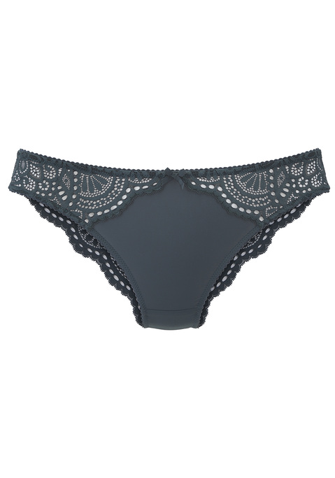 Bild: Slip von LASCANA: Verspielter Slip mit feiner, floraler Spitze und Zierschleife. Vorne aus weichem Microtouch-Material. Mit eingearbeitetem Baumwollzwickel. Passender BH aus der gleichen Serie erhältlich. Mit Liebe & Leidenschaft in Hamburg kreiert. Obermaterial: 82% Polyamid, 18% Elasthan.