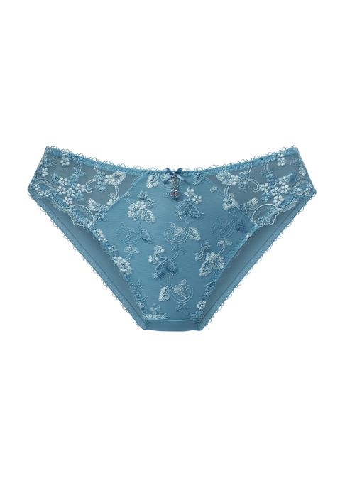 Bild: Slip von LASCANA: LASCANA: Slip leicht transparente Spitze im Vorderteil. Blickdichtes Microfaser-Material hinten. Dessous mit Baumwollzwickel. Aus 50% Polyamid, 30% Polyester, 20% Elasthan.