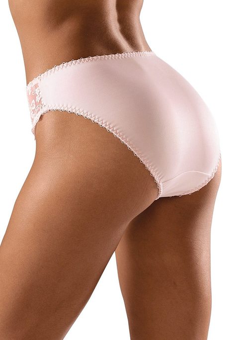 Bild: Slip von LASCANA: LASCANA: Slip leicht transparente Spitze im Vorderteil. Blickdichtes Microfaser-Material hinten. Dessous mit Baumwollzwickel. Aus 50% Polyamid, 30% Polyester, 20% Elasthan.