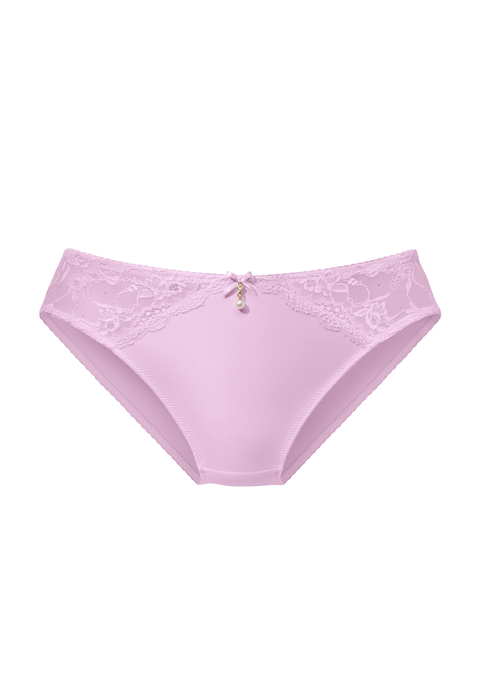 Bild: Slip von LASCANA: Lascana: Slip vorne und hinten blickdichte Microtouchqualität. Seitliche transparente Einsätze aus Mesh und Spitze. Mit Baumwollzwickel. Aus 80% Polyamid, 20% Elasthan.