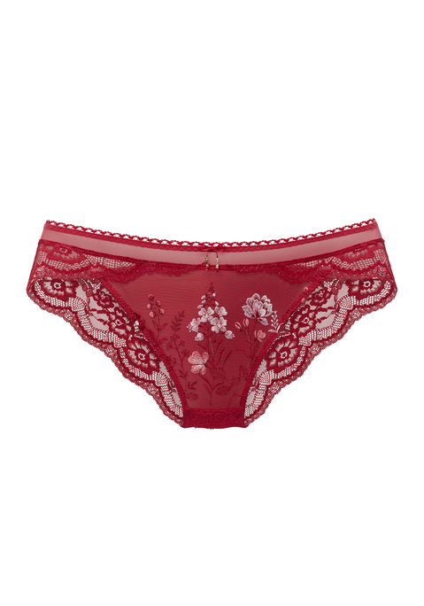 Bild: Slip von LASCANA: Femininer Slip mit feiner Zierschleife und hübschen Schmuckaccessoires. Mit bunten Blumen aus feiner Stickereispitze. Aus floraler Spitze und transparentem Soft-Mesh. Mit eingearbeitetem Baumwollzwickel. Mit Liebe & Leidenschaft in Hamburg kreiert. Obermaterial: 83% Polyamid, 10% Elasthan, 7% Polyester.