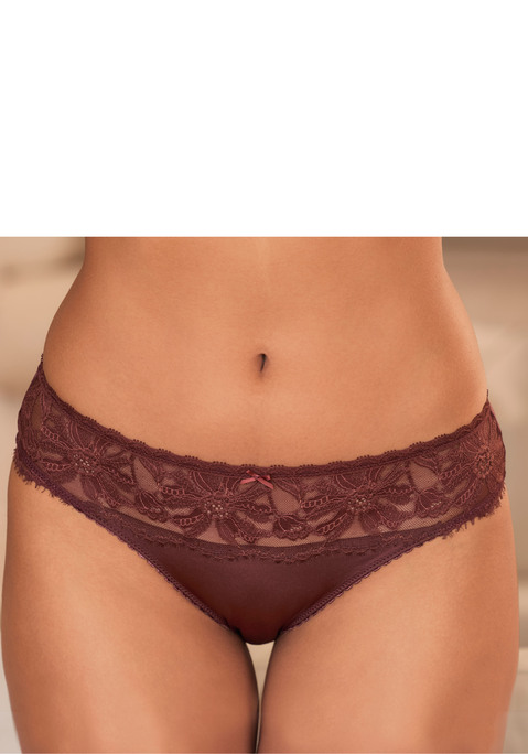 Bild: Slip von LASCANA: Femininer Slip in klassischer Schnittform. Aus Microtouch-Material mit Spitzeneinsätzen am Bund und hinten mittig. Mit feiner Zierschleife in der vorderen Mitte. Mit eingearbeitetem Baumwollzwickel. Mit Liebe & Leidenschaft in Hamburg kreiert. Aus 88% Polyamid, 12% Elasthan.