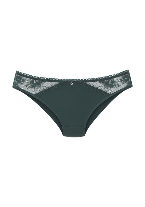 Bild: Slip von LASCANA: Hübscher Slip mit feinem Accessoire in der vorderen Mitte. Aus weichem Microtouch-Material mit hübschen Spitzeneinsätzen. Mit eingearbeitetem Baumwollzwickel. Passende BHs aus der gleichen Serie erhältlich. Mit Liebe & Leidenschaft in Hamburg kreiert. Obermaterial: 82% Polyamid TACTEL®, 18% Elasthan LYCRA®.