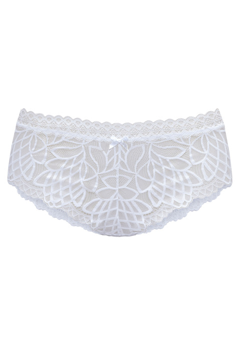 Bild: Slip von LASCANA: Femininer Slip anteilig aus recyceltem Material. Rundherum aus dezent transparenter Spitze. Mit eingearbeitetem Baumwollzwickel. Passende BH's aus der gleichen Serie erhältlich. Mit Liebe & Leidenschaft in Hamburg kreiert. Obermaterial: 87% Polyamid, 13% Elasthan.