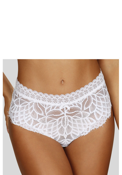 Bild: Slip von LASCANA: Femininer Slip anteilig aus recyceltem Material. Rundherum aus dezent transparenter Spitze. Mit eingearbeitetem Baumwollzwickel. Passende BH's aus der gleichen Serie erhältlich. Mit Liebe & Leidenschaft in Hamburg kreiert. Obermaterial: 87% Polyamid, 13% Elasthan.