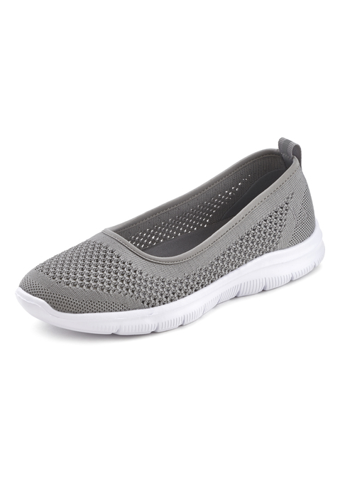 LASCANA Sneaker Ballerinas Damen grau Gr.43