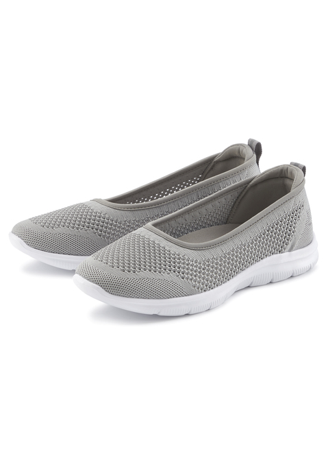 Bild: Sneaker Ballerinas von LASCANA: Ballerina VEGAN von LASCANA. Obermaterial, Futter und Decksohle aus Textil. Laufsohle aus Synthetik.