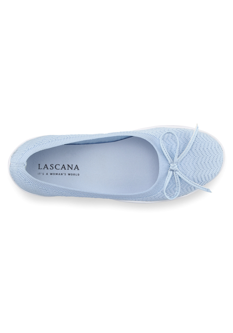 Bild: Sneaker Ballerinas von LASCANA: Ballerina mit ultraflacher und flexibler Sohle VEGAN von LASCANA. Obermaterial und Decksohle aus Textil. Laufsohle aus Synthetik.