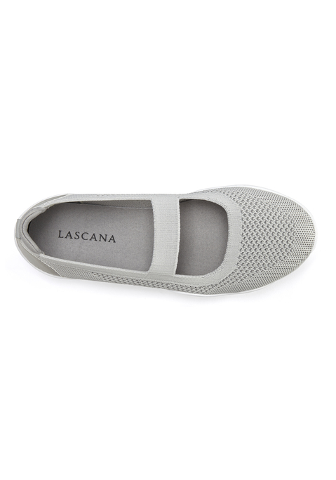 LASCANA Sneaker Ballerinas Damen hellgrau Gr.35