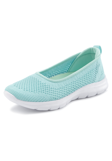 Bild: Sneaker Ballerinas von LASCANA: Ballerina VEGAN von LASCANA. Obermaterial, Futter und Decksohle aus Textil. Laufsohle aus Synthetik.