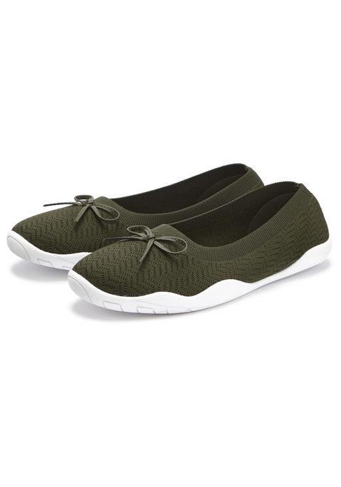Bild: Sneaker Ballerinas von LASCANA: Ballerina mit ultraflacher und flexibler Sohle VEGAN von LASCANA. Obermaterial und Decksohle aus Textil. Laufsohle aus Synthetik.