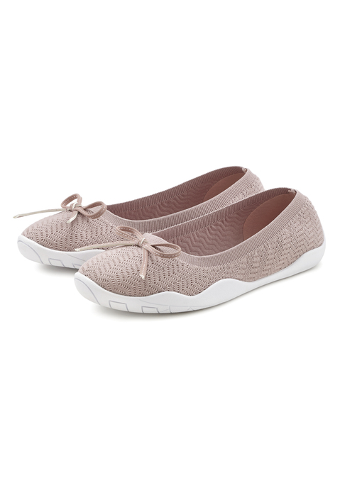Bild: Sneaker Ballerinas von LASCANA: Ballerina mit ultraflacher und flexibler Sohle VEGAN von LASCANA. Obermaterial und Decksohle aus Textil. Laufsohle aus Synthetik.