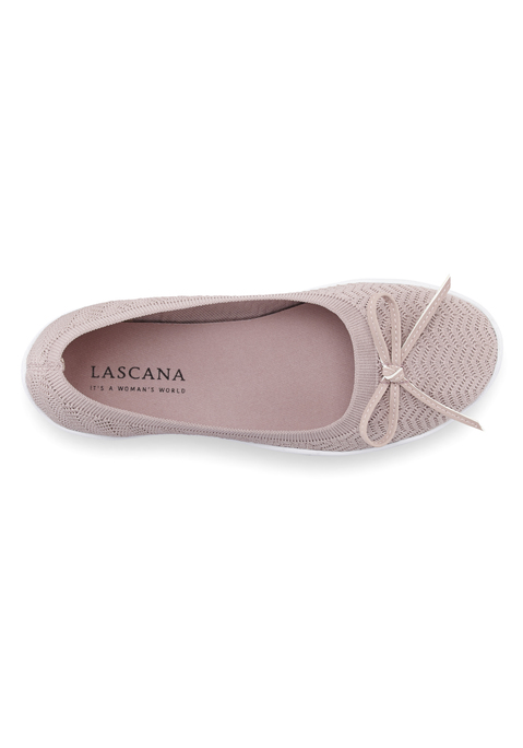 Bild: Sneaker Ballerinas von LASCANA: Ballerina mit ultraflacher und flexibler Sohle VEGAN von LASCANA. Obermaterial und Decksohle aus Textil. Laufsohle aus Synthetik.