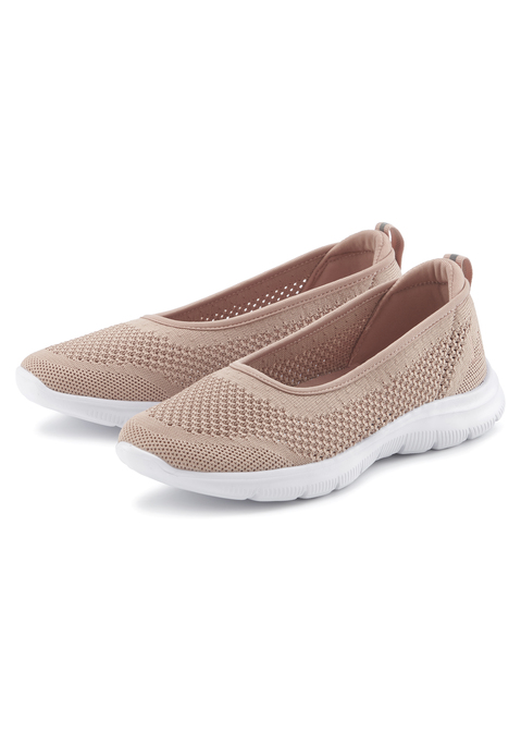 Bild: Sneaker Ballerinas von LASCANA: Ballerina VEGAN von LASCANA. Obermaterial, Futter und Decksohle aus Textil. Laufsohle aus Synthetik.