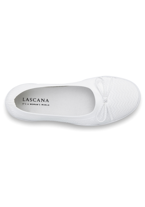 Bild: Sneaker Ballerinas von LASCANA: Ballerina mit ultraflacher und flexibler Sohle VEGAN von LASCANA. Obermaterial und Decksohle aus Textil. Laufsohle aus Synthetik.