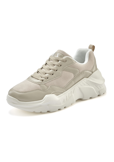 Bild: Sneaker von LASCANA: Sneaker im sportiven Look VEGAN von LASCANA. Obermaterial aus Textil und Lederimitat, Futter und Decksohle aus Textil. Laufsohle aus Synthetik.