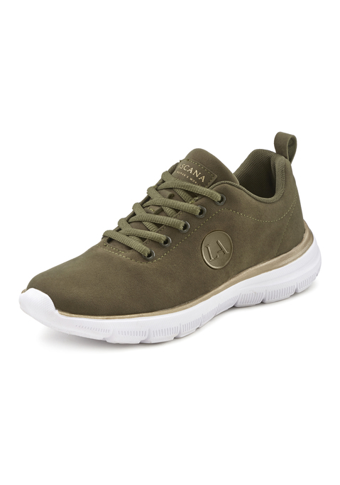 LASCANA Sneaker Damen olivgrün-goldfarben Gr.37