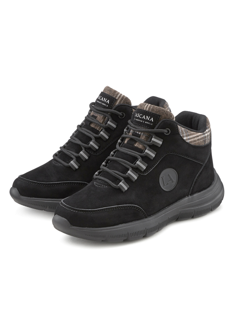 Bild: Sneaker von LASCANA: Sneaker-Boots VEGAN von LASCANA. Obermaterial aus Lederimitat. Futter und Decksohle aus Textil. Laufsohle aus Synthetik.
