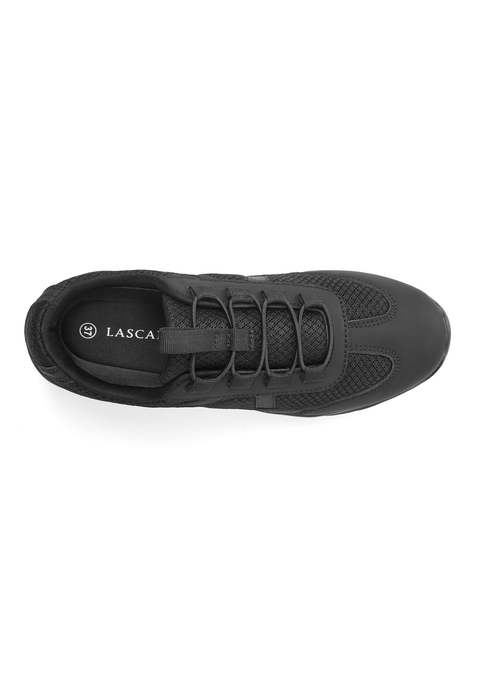 Bild: Sneaker von LASCANA: Sneaker mit elastischen Schnürbändern VEGAN von LASCANA. Obermaterial aus Lederimitat und Textil. Futter und Decksohle aus Textil. Laufsohle aus Synthetik.
