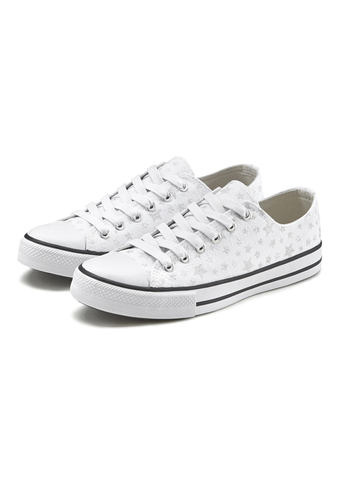 Bild: Sneaker von LASCANA: Sneaker aus Textil mit Sternenprint VEGAN von LASCANA. Für den perfekten Freizeitlook. Weiche und bequeme Innensohle. Obermaterial, Futter und Decksohle aus Textil, Laufsohle aus Synthetik.