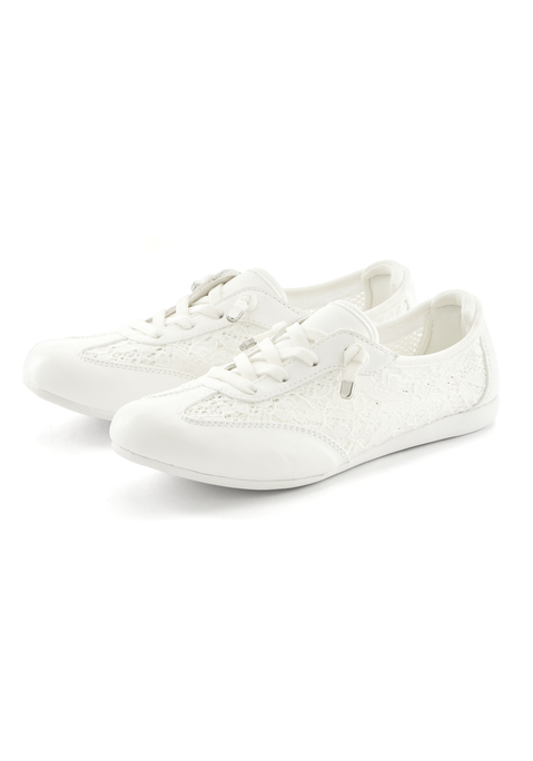 Bild: Sneaker von LASCANA: Im modischen Look mit Spitze: Sneaker von Lascana. Komfortable weiche Innensohle. Herausnehmbare Innensohle, für lose Einlagen geeignet. Schön für die Freizeit und für etwas feinere Anlässe.