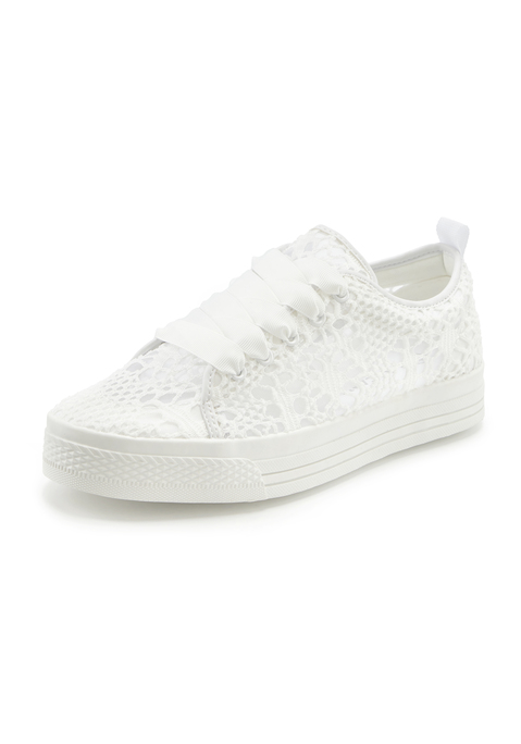 Bild: Sneaker von LASCANA: Sneaker mit Spitze VEGAN von LASCANA. Obermaterial, Futter und Decksohle aus Textil. Laufsohle aus Synthetik.