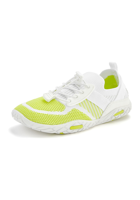 LASCANA Sneaker Damen weiß/lime Gr.43