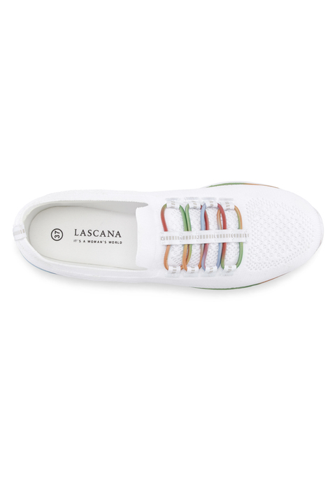Bild: Sneaker von LASCANA: Slipper VEGAN von LASCANA. Obermaterial, Futter und Decksohle aus Textil. Laufsohle aus Synthetik.