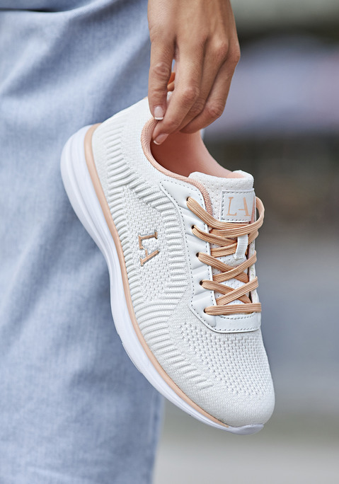 LASCANA Sneaker Damen weiß/rosé Gr.35