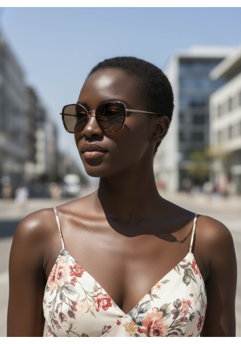 Bild: Sonnenbrille von LASCANA: Sonnenbrille von LASCANA. Vollrandrahmen und getönte Gläser aus Kunststoff. Brillensteg und Brillenbügel aus Metall. Mit 100% UV-Schutz.