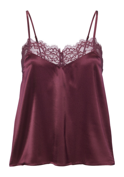 Bild: Spitzentop von LASCANA: Feminines Seidentop aus edler Qualität. Florale, dezent transparente Spitze am Dekolleté. Einzigartige Knöpfchen in der vorderen Mitte. Mit passenden Unterteilen aus der gleichen Serie erhältlich. Mit Liebe & Leidenschaft in Hamburg kreiert. Sexy Dessous. Spitzen-Dessous. Romantische Dessous. Verspielte Dessous. Obermaterial: 87% Seide, 7% Polyamid, 6% Elasthan.