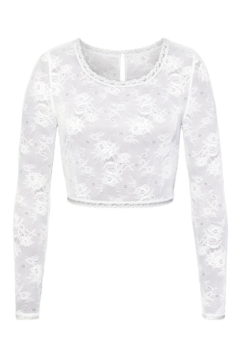 Bild: Spitzentop von LASCANA: Langarm-Spitzen-Top. Aus weicher elastischer Spitze. Toll zu kombinieren, auch als Outerwear.