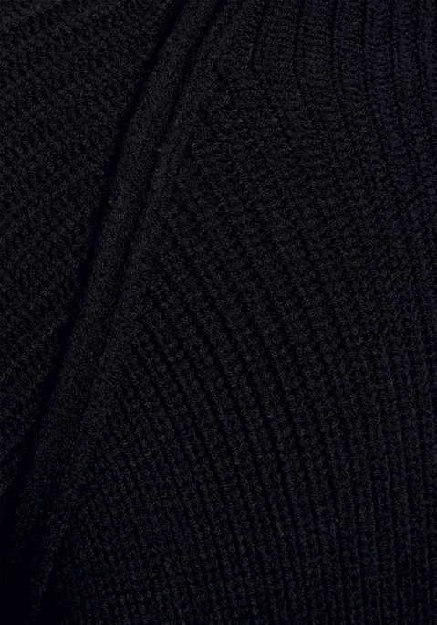 Bild: Stehkragenpullover von LASCANA: Pullover von LASCANA aus weichem Rippstrick mit kleinem Stehkragen. Raglanärmel mit Ellenbogen-Patches. Länge ca. 60 cm. Weiche Strickqualität.