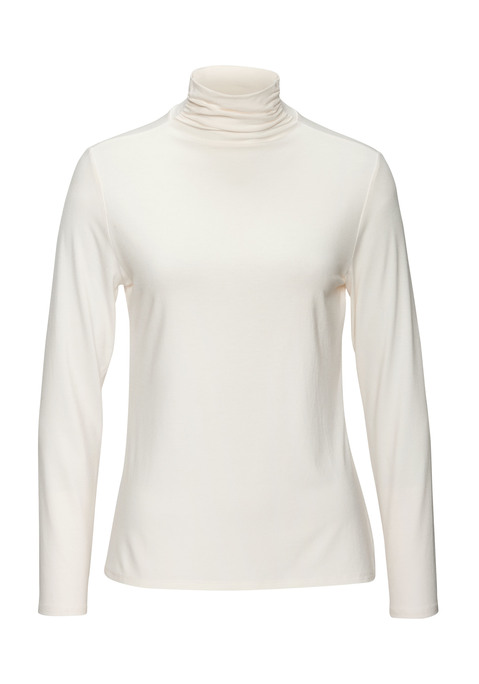 LASCANA Stehkragenshirt Damen creme Gr.32/34