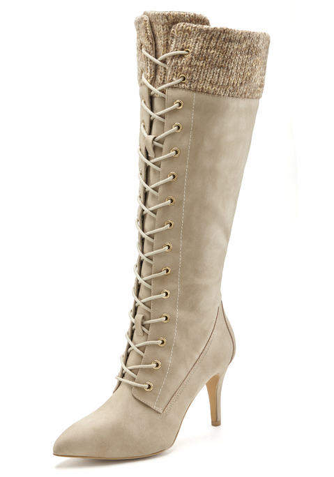 LASCANA Stiefel Damen beige Gr.36