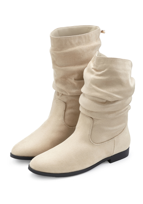 Bild: Stiefel von LASCANA: VEGAN. Obermaterial aus Microfaser. Futter aus Textil. Decksohle aus Lederimitat. Laufsohle aus Synthetik.