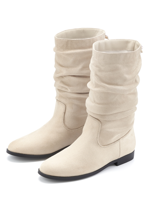 Bild: Stiefel von LASCANA: VEGAN. Obermaterial aus Microfaser. Futter aus Textil. Decksohle aus Lederimitat. Laufsohle aus Synthetik.