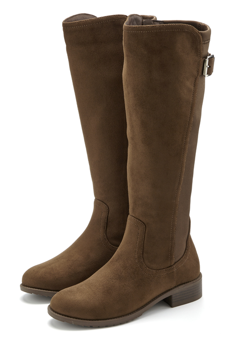 Bild: Stiefel von LASCANA: Obermaterial und Futter aus Textil. Decksohle aus Lederimitat. Laufsohle aus Synthetik.