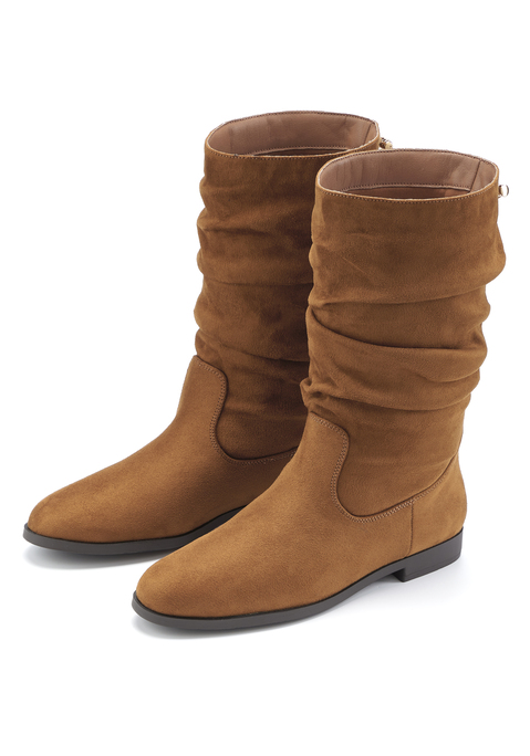 Bild: Stiefel von LASCANA: VEGAN. Obermaterial aus Microfaser. Futter aus Textil. Decksohle aus Lederimitat. Laufsohle aus Synthetik.