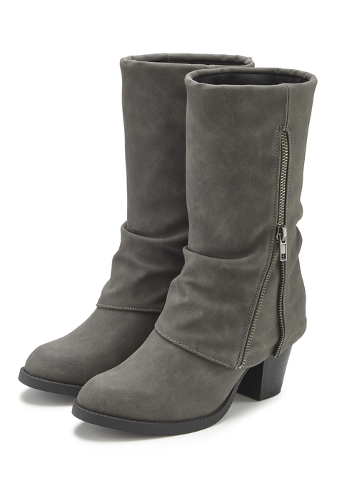 Bild: Stiefel von LASCANA: VEGAN. Absatzhöhe ca. 7 cm. Obermaterial aus Lederimitat. Futter und Decksohle aus Textil. Laufsohle aus Synthetik.