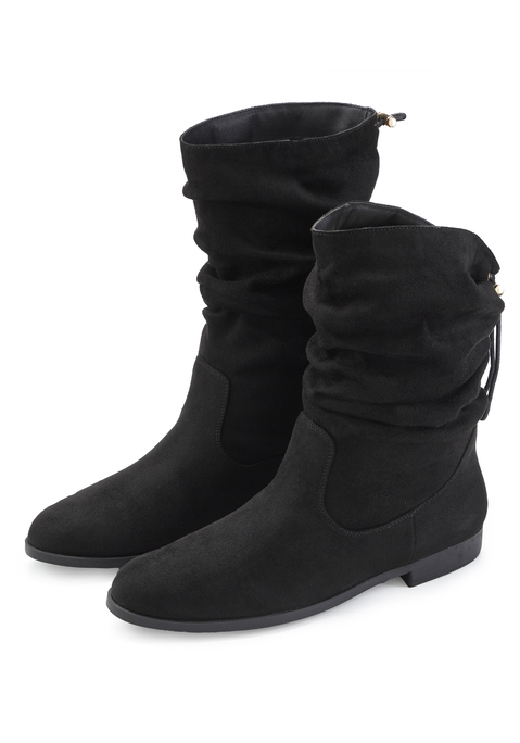 Bild: Stiefel von LASCANA: VEGAN. Obermaterial aus Microfaser. Futter aus Textil. Decksohle aus Lederimitat. Laufsohle aus Synthetik.